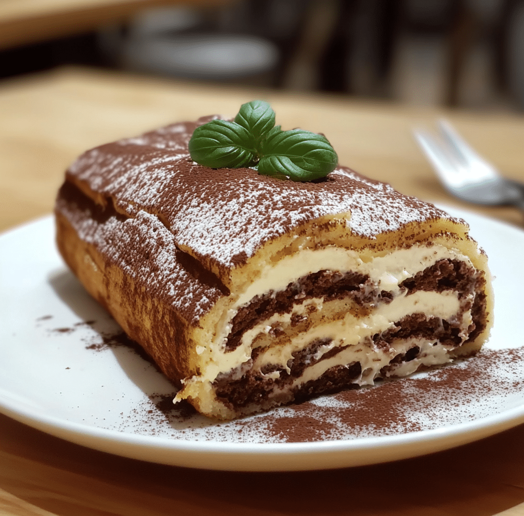 Delicious Tiramisu Crêpes Cake Roll Recipe 5 Tiramisu Crêpes Cake Roll