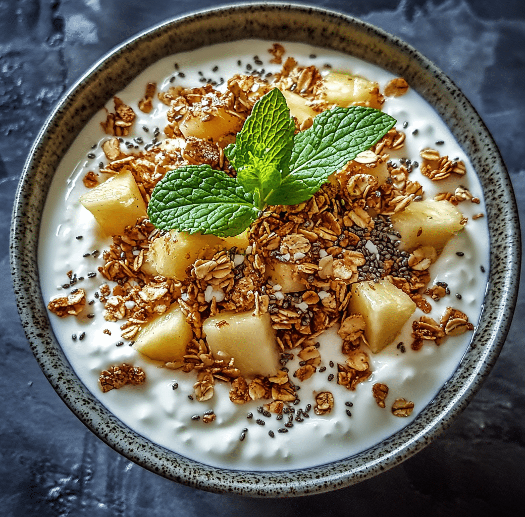 Cottage Cheese Pineapple Granola Bowl: Quick & Healthy Breakfast 5 Cottage Cheese Pineapple Granola Bowl