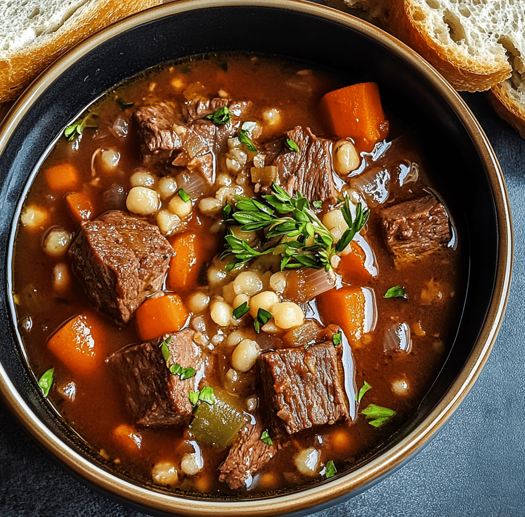 Hearty Guinness Beef Barley Stew Recipe 5 Guinness Beef Barley Stew
