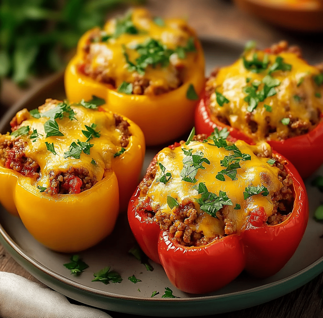 Delicious Stuffed Peppers With Ground Beef Recipe 5 Recipe Introduction Image