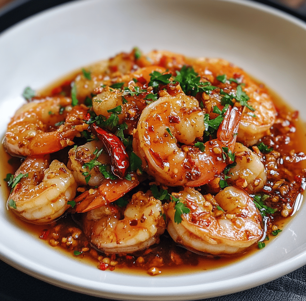 Sweet'n Spicy Shrimp Dish