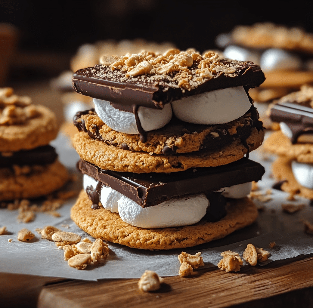 Irresistible Peanut Butter Choc Chip S'mores Recipe 6 Cooking Process
