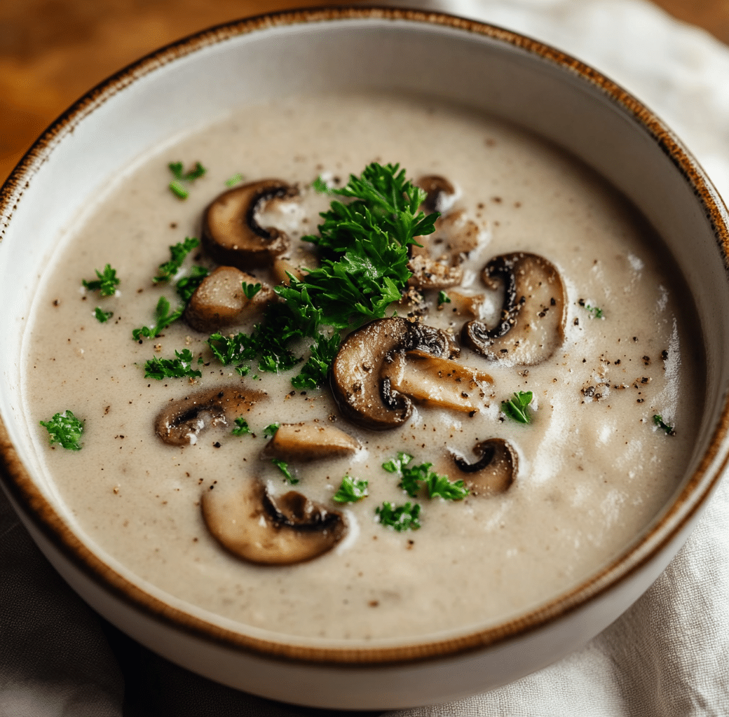 Cooking Cream of Mushroom Soup