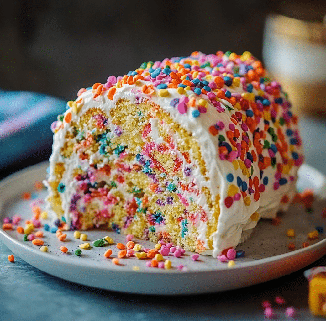 Delightful Chaos Style Confetti Birthday Cake 6 Chaos Style Birthday Cake Process