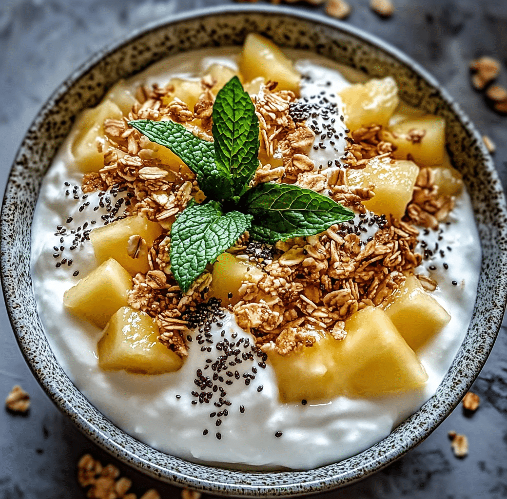 Cottage Cheese Pineapple Granola Bowl: Quick & Healthy Breakfast 6 Cottage Cheese Pineapple Granola Bowl Presentable