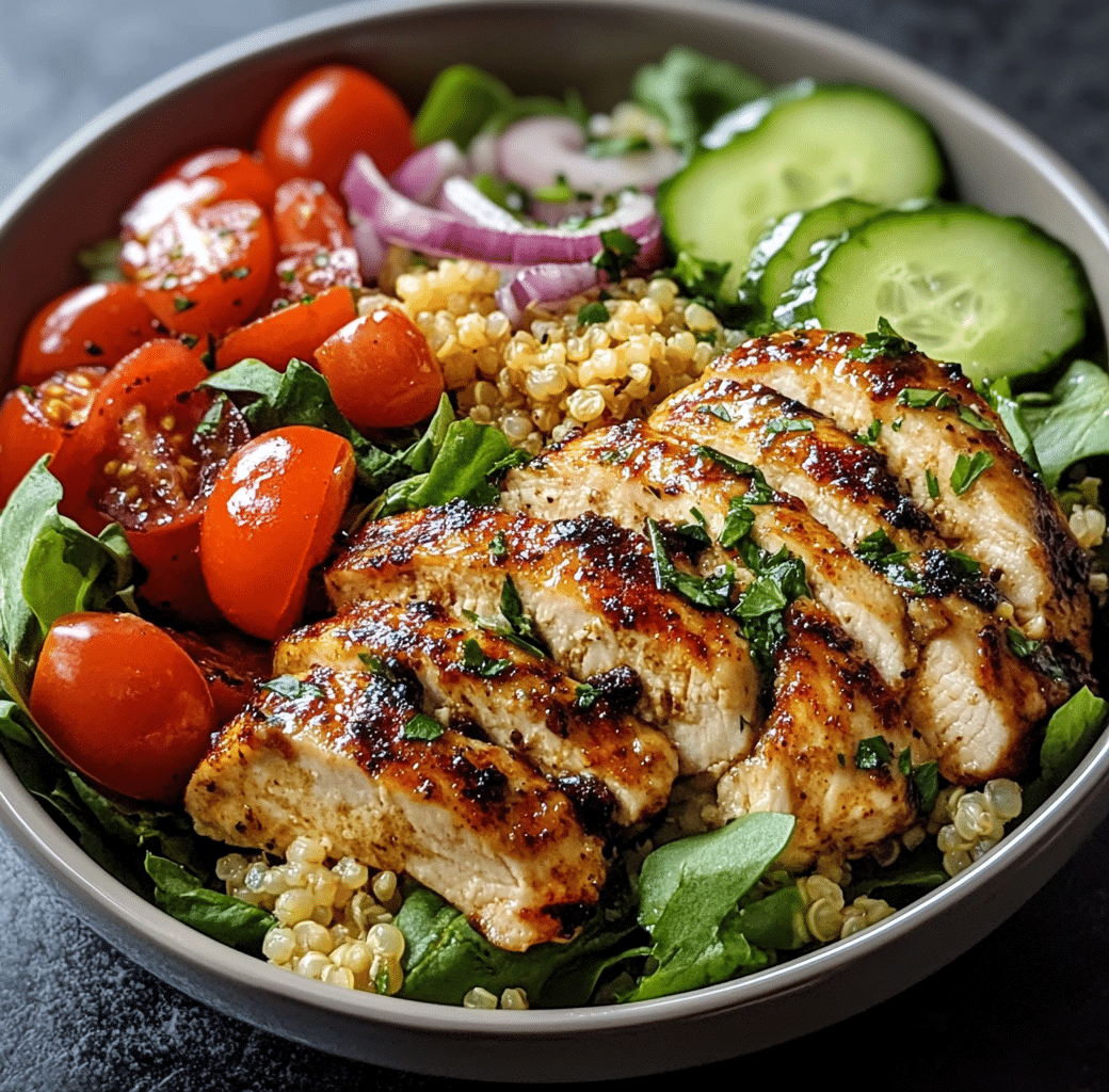 Lemon Herb Grilled Chicken Quinoa Bowl Recipe 6 Cooking Process