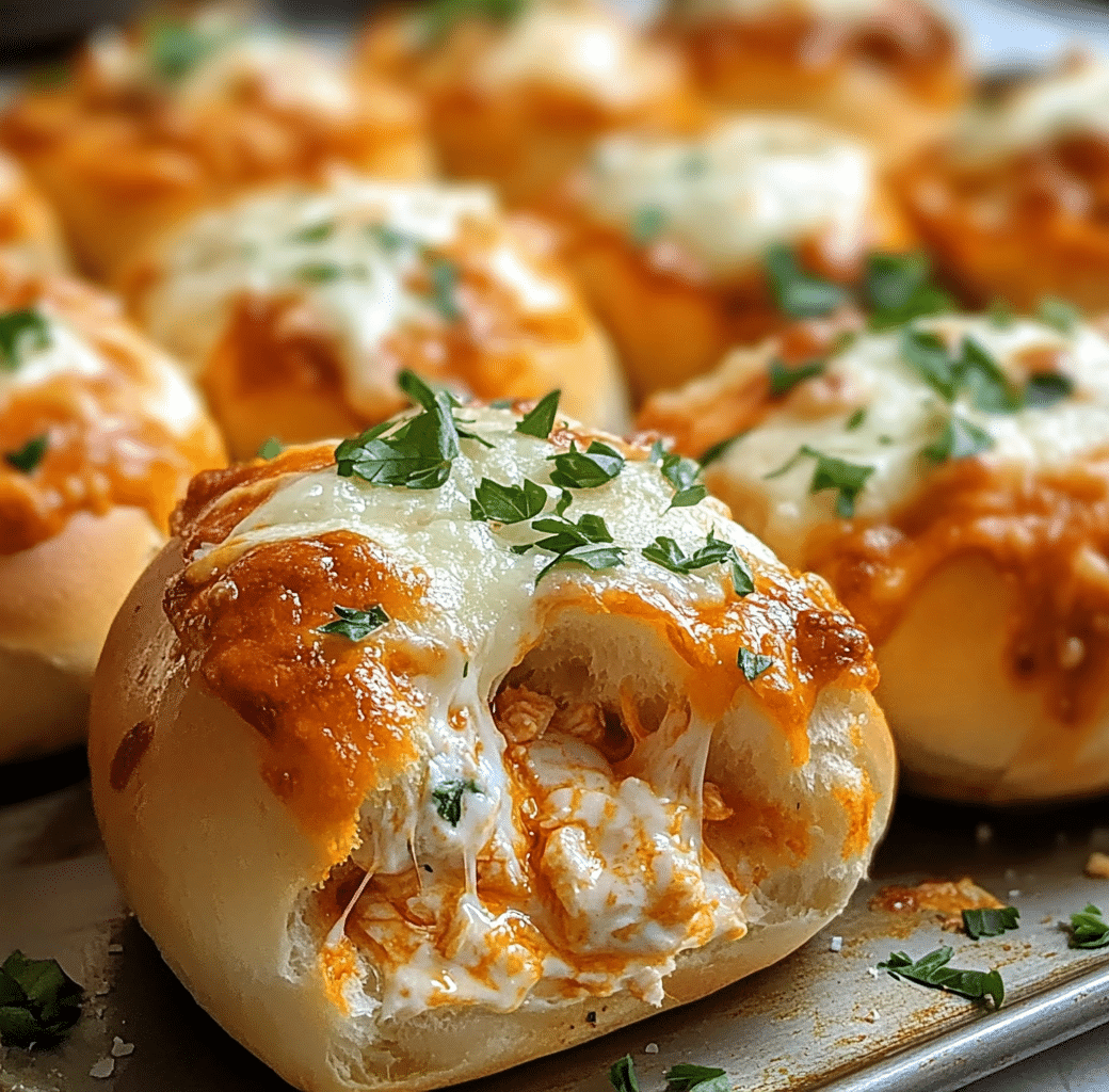 Buffalo Chicken Pizza Dip Sliders: A Crowd-Pleasing Snack 6 Buffalo Chicken Pizza Dip Sliders Cooking Process