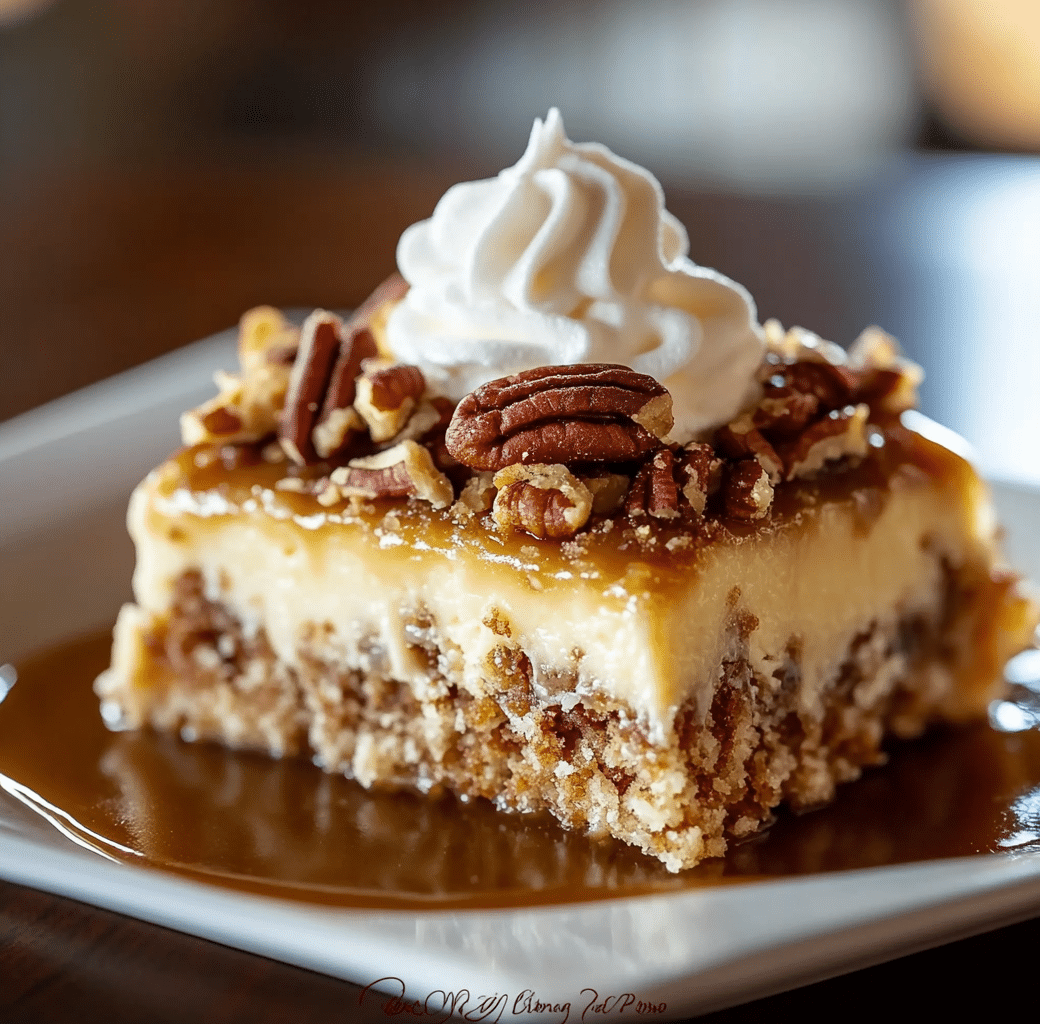 Decadent Butter Pecan Praline Poke Cake Recipe 6 Cooking Process of Butter Pecan Praline Poke Cake