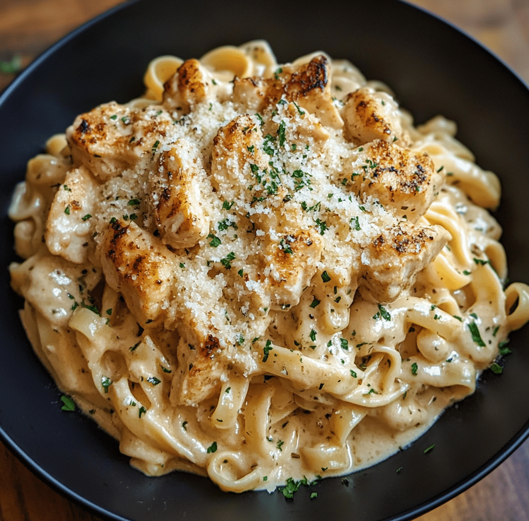 Crockpot Garlic Parmesan Chicken Pasta Delight 6 Cooking Process