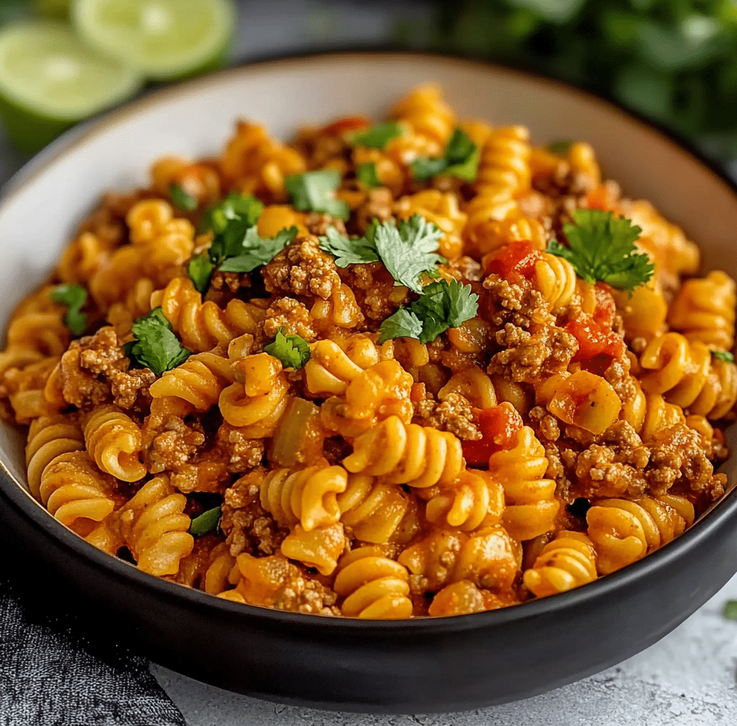 Quick Crockpot Taco Pasta for Effortless Family Dinners 6 Cooking Process