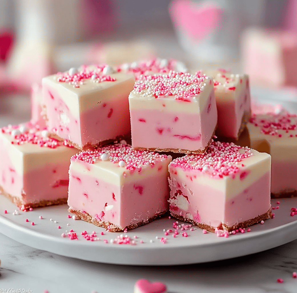 Sweet Valentine’s Day Sugar Cookie Fudge Recipe 5 Recipe Introduction Image