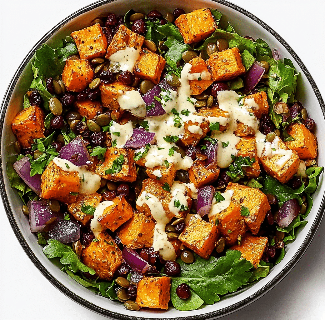 Delicious Roasted Sweet Potato Salad Recipe 6 Roasted Sweet Potato Salad Process
