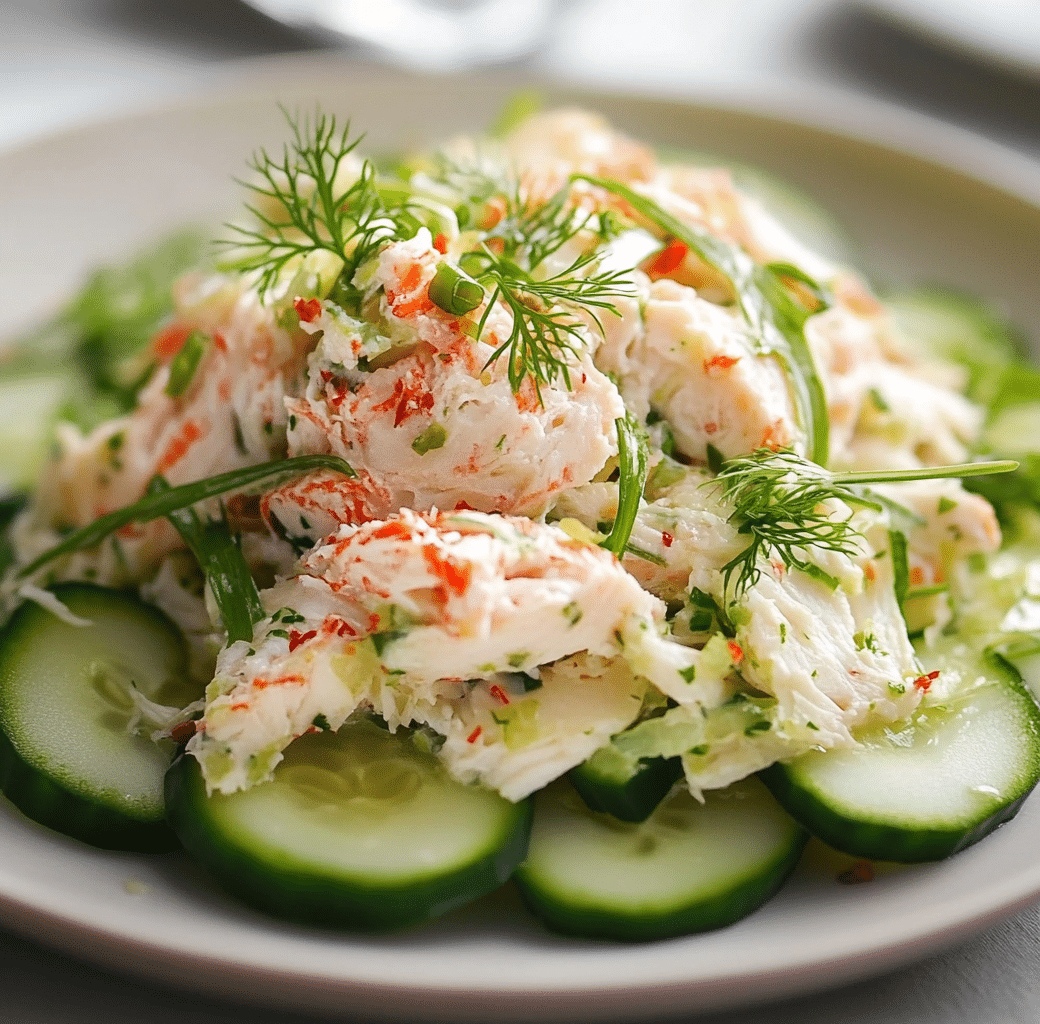 Chilled Cucumber Crab Salad: A Refreshing Delight 6 Chilled Cucumber Crab Salad Process