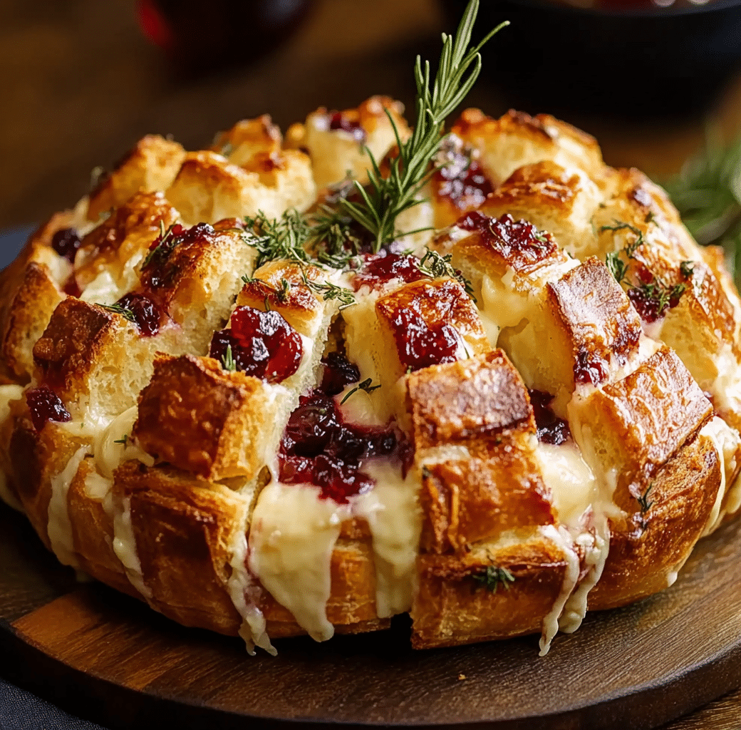 Delicious Pull-Apart Sourdough Brie and Cranberry Bread 6 Cooking Process