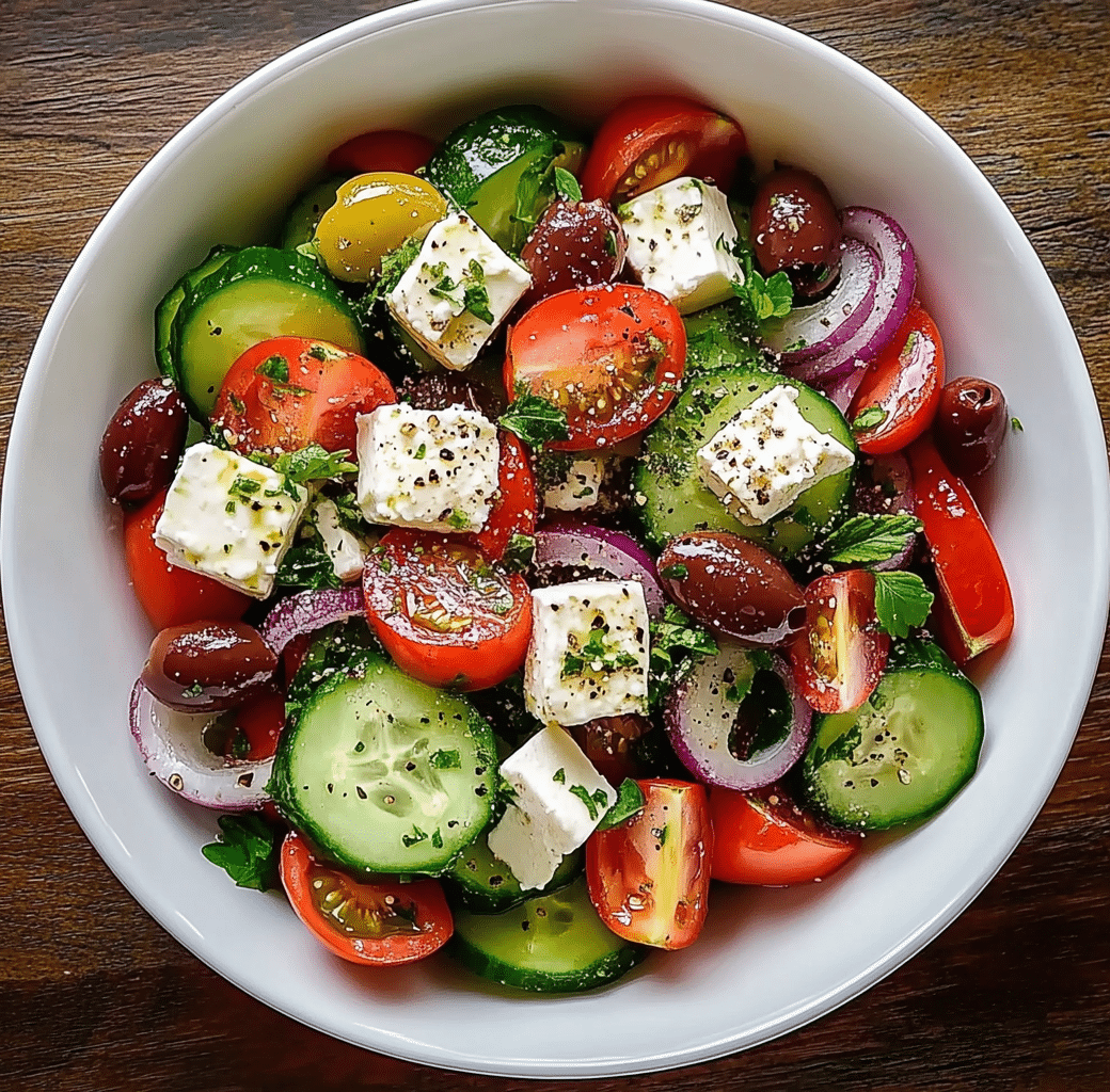 Authentic Mediterranean Greek Salad Recipe 5 Recipe Introduction Image