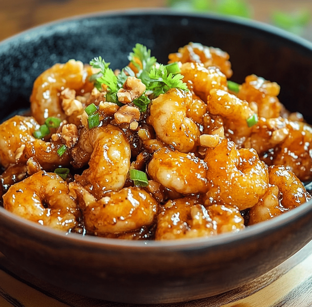 Honey Walnut Shrimp Serving