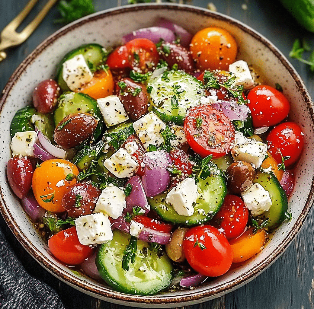 Authentic Mediterranean Greek Salad Recipe 6 Cooking Process