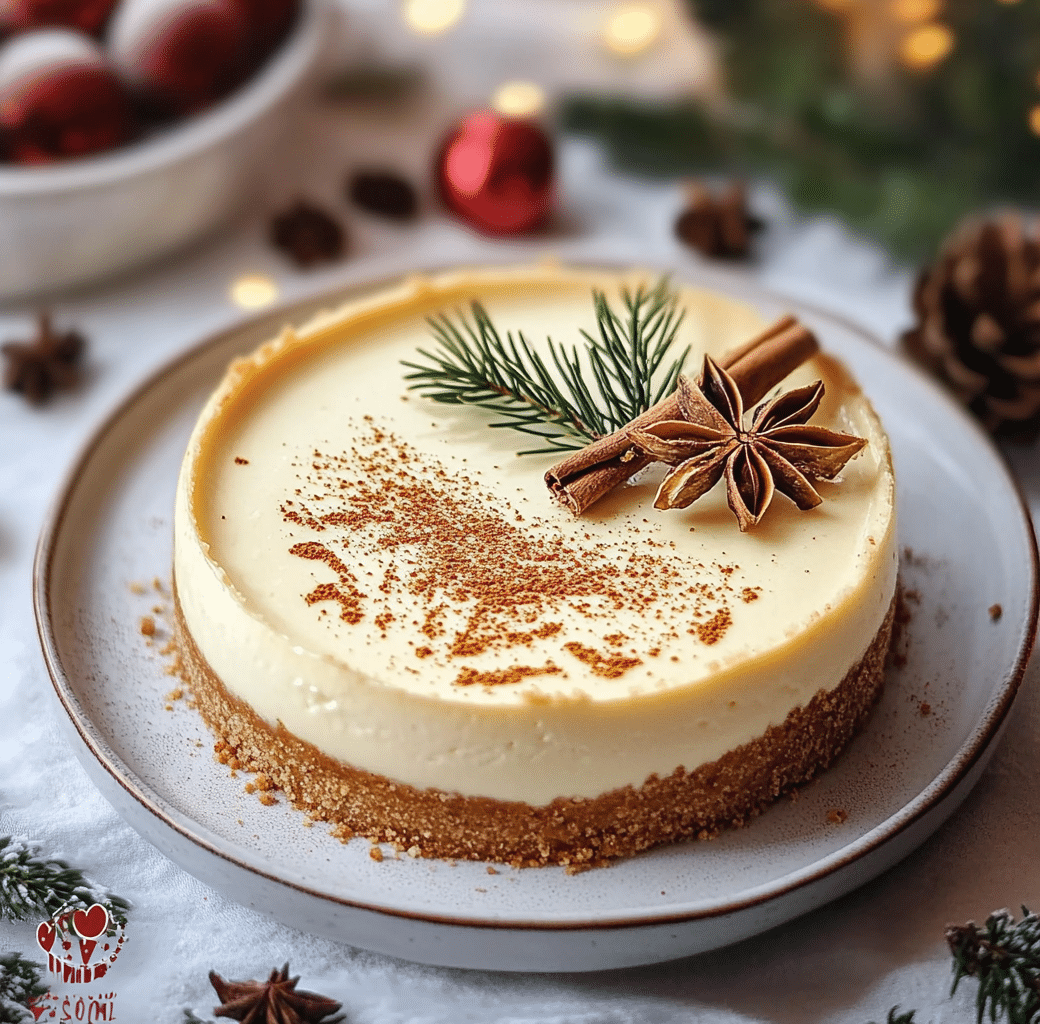 Delicious Eggnog Cheesecake Recipe for the Holidays 6 Eggnog Cheesecake Process