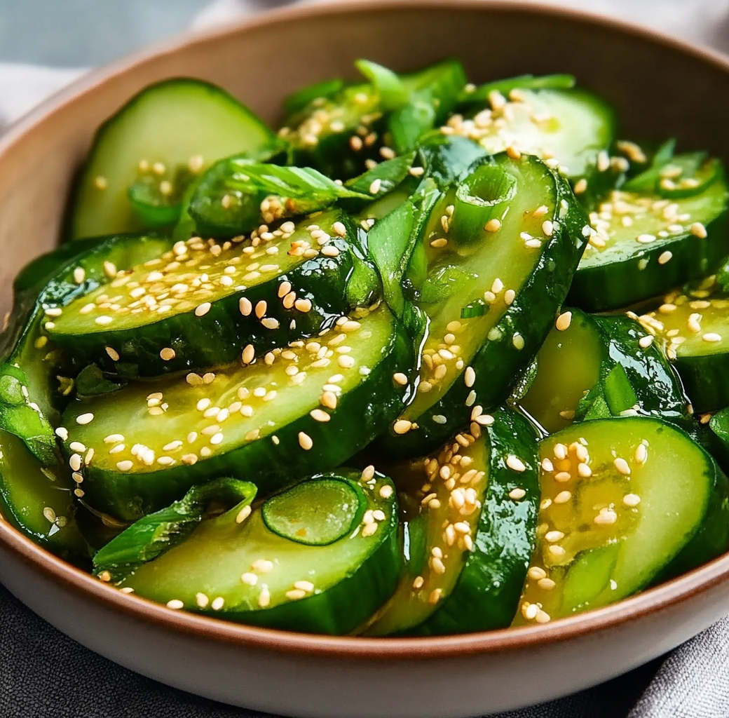 Japanese Cucumber Salad Process