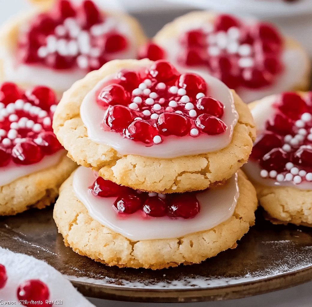 Baked Cherry Pie Cookies