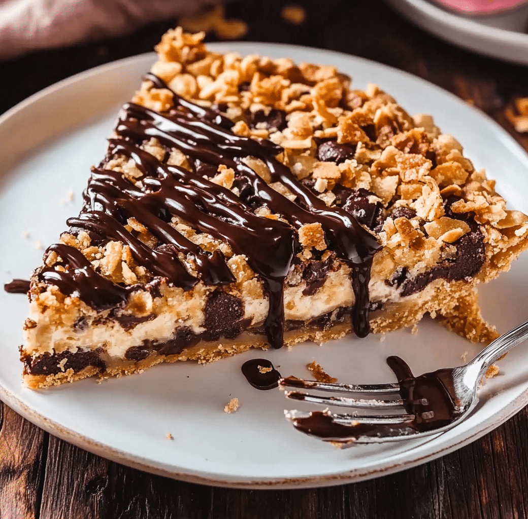 Cooking Process of Best Samoas Cookie Pie