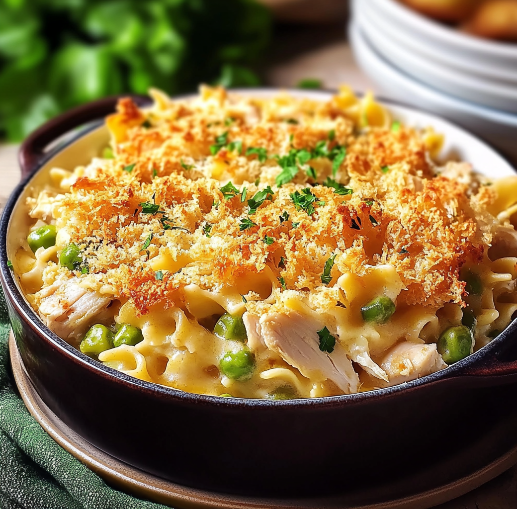 Crunchy Chicken Noodle Casserole With Veggies